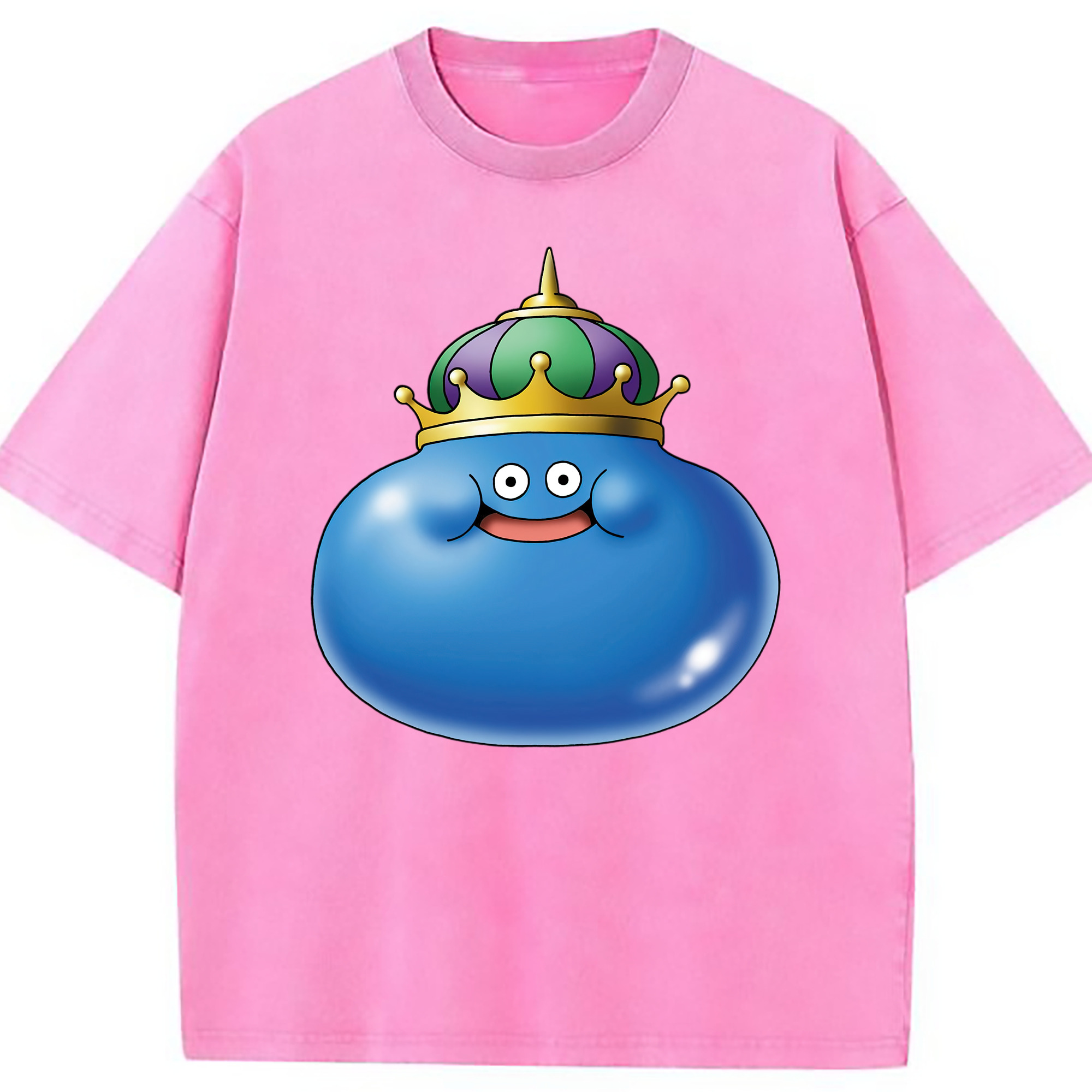 （画像用） ドラゴンクエスト Doragon Kuesuto Dragon Quest 綿100% ヴィンテージ風 半袖Tシャツ（フロントプリント）